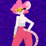 anthro anxietyfilledfluf buckteeth clothing coat eyewear glasses gloves handwear jumpsuit lab_coat male muffin_(goommymuffin) solo teeth tight_clothing topwear