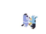  69_position animated anthro bandit_heeler bluey_(series) duo fellatio hi_res male male/male oral penile sex stripe_heeler wildside_45 
