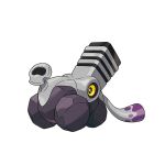  artist_request colored_sclera full_body no_humans official_art outline pokemon pokemon_(creature) pokemon_focus pokemon_sv red_sclera solo third-party_source transparent_background varoom white_outline yellow_eyes 
