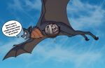 abdominal_bulge anthro bat blush claws fish flying hi_res inside_stomach male male/male mammal marine megabat membrane_(anatomy) membranous_wings organs root shark shinktanoro stomach toe_claws vore winged_arms wings