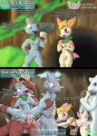 absurd_res anal anal_orgasm anal_penetration anthro anus arm_wraps armwear badge balls beartic big_penis black_sclera blush bodily_fluids bracelet breasts cave chest_fur clothing comic cross-popping_vein cum cum_in_ass cum_in_mouth cum_in_vagina cum_inside deerling dialogue duo ejaculation eyelashes fan_character fellatio female fluffy fluffy_chest forest fossil_pokemon gangbang generation_1_pokemon generation_5_pokemon generation_6_pokemon genital_fluids genitals grey_body grey_eyes grey_sclera group group_sex hand_on_hip hands-free head_tuft hi_res holding_both_legs humanoid_genitalia humanoid_penis instant_loss_2koma jewelry leg_grab looking_down looking_up machop male male/female male/male moan multicolored_body ninjatreecko nintendo nipples nude nude_anthro nude_female nude_male onomatopoeia open_mouth oral orgasm outside penetration penile penis pink_body plant pokemon pokemon_(species) pokemon_mystery_dungeon pokemorph questionable_consent raised_leg red_body red_eyes rhydon satchel scarf sex short_tail small_breasts small_penis sound_effects spike_chunsoft spikes spikes_(anatomy) standing standing_sex tail tan_body text thigh_grab tongue tongue_out tree tuft tyrantrum vaginal vaginal_fluids vaginal_penetration vulva white_body white_eyes wraps
