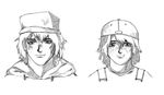  2boys brothers hat head kaji_ryouji multiple_boys neon_genesis_evangelion neon_genesis_evangelion_(manga) siblings younger 