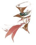 32soulll absurdres beard brown_hat closed_mouth commentary edward_(fantasy_life) facial_hair fantasy_life goggles goggles_on_headwear grey_eyes hat highres long_hair looking_at_viewer male_focus old old_man portrait red_hair simple_background solo top_hat white_background 