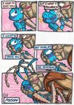  ant arthropod bug&acute;s_life comic disney flik_(character) gay grasshopper hopper_(character) insect kissing male pixar unknown_artist 