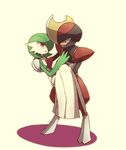  bisharp carrying couple gardevoir nintendo no_humans pokemon pokemon_(game) princess_carry shiwo_(siwosi) 