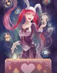  animal_hood bleach box bubble bunny_hood dokugamine_riruka eighth_note folie_(cac82622) food fullbringer hood jellyfish long_hair muffin musical_note open_mouth red_eyes red_hair sky smile solo star_(sky) starry_sky sweets twintails very_long_hair 