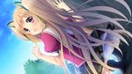  aisare_roommate blonde_hair game_cg long_hair panties purple_eyes reon seifuku shidou_aisha twintails underwear yu-ta 