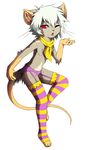  falvie garter girly legwear male mammal marc marcell mouse panties plain_background red_eyes rodent scarf solo stockings thigh_highs underwear white_background 