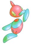  female lamm looking_at_viewer nintendo plain_background pok&#233;mon pok&eacute;mon porygon-z porygon_z pussy red_body solo video_games white_background 