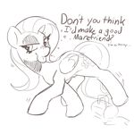  dialog drunk equine female fluttershy_(mlp) friendship_is_magic horny horse mammal mewball monochrome my_little_pony pegasus pony solo suggestive text tongue tongue_out wings 