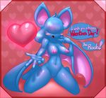  &lt;3 2014 5_fingers anthro anthrofied bangs bangs_(character) barefoot bat big_ears big_nipples blush breasts dialog elpatrixf english_text female hair happy hi_res holidays long_hair mammal navel nintendo nipples nude on_floor open_mouth pink_background plain_background pok&#233;mon pok&eacute;mon pussy raised_arm shadow shiny sitting smile solo text tongue valentine&#039;s_day valentine's_day video_games winged_arms wings zubat 