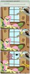  angry antler antlers blue_eyes book deviantart devintart dialog discord_(mlp) draconequus english_text equine fangs female fluttershy_(mlp) friendship_is_magic glare grievousfan hair horn horse lying male mammal my_little_pony pegasus pink_hair pony raised_eyebrow reading red_eyes sofa stare text window wings 