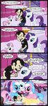  black_hair blue_eyes blue_fur blue_hair clothed clothing comic crossover cupcake cutie_mark dan dan_vs english_text equine female food friendship_is_magic fur green_eyes hair headband horn horse human lotus_(mlp) male mammal mixermike622 my_little_pony pink_fur pink_hair pony purple_hair rarity_(mlp) sweetie_belle_(mlp) text two_tone_hair unicorn white_fur 