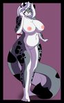  anthro areola big_breasts blue_eyes breasts chest_tuft chubby clothing edit feline female fur grey_fur hair hi_res huge_breasts las_lindas leopard looking_at_viewer mammal nipples nude open_eyes overweight pussy smile solo standing tila_sunrise tuft unknown_artist voluptuous white_fur white_hair 