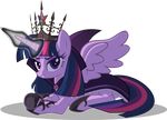  corrupted corruption equine female friendship_is_magic fur glowing hair horn horse magic mammal my_little_pony pony purple_eyes purple_fur royalty solo twilight_sparkle_(mlp) two_tone_hair vector winged_unicorn wings zelc-face 