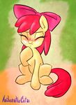  absurd_res anibaruthecat apple_bloom_(mlp) blush bow cub cum cum_on_face equine eyes_closed female feral friendship_is_magic fur hair hi_res horse mammal my_little_pony pony red_hair solo yellow_fur young 