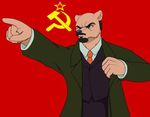  droll3 facial_hair feline lion male mammal mustache soviet_union vladimir_lenin 