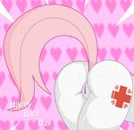  &lt;3 anthro bent_over big_butt butt cum cum_on_butt cutie_mark english_text equine female friendship_is_magic holidays horse jrvanesbroek mammal my_little_pony nurse_redheart_(mlp) pony presenting presenting_hindquarters pussy solo text valentine&#039;s_day valentine's_day 