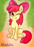  absurd_res anibaruthecat apple_bloom_(mlp) bow cub cum cum_on_face equine female feral friendship_is_magic fur hair hi_res horse mammal my_little_pony one_eye_closed pony red_hair solo yellow_fur young 