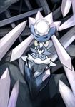  blue_eyes carbink crystal daiquiri diancie eyes_closed gem no_humans pokemon pokemon_(game) pokemon_xy rock 