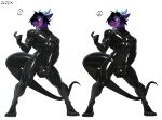 2025 absurd_res anthro black_bodysuit black_clothing black_hair black_latex black_skinsuit blue_eyes bodysuit bulge_grab bulge_squish clothed clothed_anthro clothed_male clothing cxcxxcxxxx dragon hair hi_res latex latex_bodysuit latex_clothing latex_skinsuit male muscular muscular_anthro muscular_male mythological_creature mythological_scalie mythology purple_body scalie skinsuit solo tail tight_clothing tongue tongue_out wingless_dragon