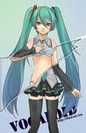  aqua_eyes aqua_hair bad_id bad_pixiv_id bra detached_sleeves hatsune_miku lingerie long_hair midriff page_tear revealing_cutout rexcel solo striped striped_bra thighhighs twintails underwear very_long_hair vocaloid x-ray 