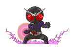  antennae belt chibi kamen_rider kamen_rider_joker kamen_rider_w kaos male_focus solo 