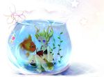  bad_id bad_pixiv_id fish in_container kaza minigirl original solo water 