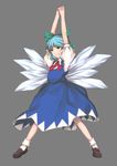  ayasaka bad_id bad_pixiv_id bangs cirno highres parody pose saint_seiya solo touhou 