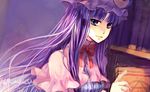  bad_id bad_pixiv_id bangs hat patchouli_knowledge purple_hair sankusa solo touhou 
