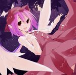  animal_ears bad_id bad_pixiv_id hand_on_own_chest hat kazeharu music mystia_lorelei open_mouth pink_hair red_eyes short_hair singing smile solo touhou wings 