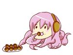  cannibalism eating food megurine_luka no_humans takoluka takoyaki vocaloid 