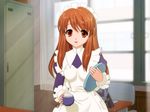  asahina_mikuru brown_hair hokusen maid solo suzumiya_haruhi_no_yuuutsu tea tray 