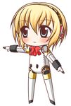  aegis_(persona) android artist_request blonde_hair blue_eyes chibi persona persona_3 short_hair solo source_request 