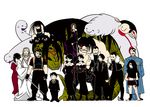  6+boys bangs black_hair blunt_bangs bob_cut dante_(fma) dual_persona envy_(fma) everyone eyepatch father_(fma) fullmetal_alchemist gluttony greed juliet_douglas king_bradley lust lyra monster multiple_boys multiple_girls pride selim_bradley short_hair sloth spoilers time_paradox wrath yuusura 