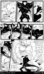 3:5 absurd_res anal anal_penetration anthro ball_fondling balls big_nose big_penis black_and_white black_nose blush blush_lines bodily_fluids body_blush breath butt_blush claws comic dialogue drooling duo ear_blush english_text eulipotyphlan fangs fondling genitals hedgehog hi_res huge_penis krazyelf larger_male male male/male mammal moan monochrome muscular muscular_anthro muscular_arms muscular_male panting pecs penetration penile_spines penis quills_(anatomy) saliva sega sex shadow_the_hedgehog sharp_teeth size_difference sonic_the_hedgehog_(series) sonic_the_werehog sonic_unleashed speech_bubble sweat teasing teeth text werecreature wereeulipotyphlan werehog