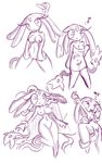  anthro breasts cactuscacti cleavage clothed clothing female legendary_pok&#233;mon legendary_pok&eacute;mon mesprit monochrome nintendo pok&#233;mon pok&eacute;mon pussy vaginal video_games wet 