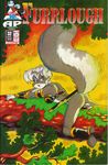  bikini boots bracelet branch butt chris_tennaro comic cover english_text female furrlough jewelry leaves looking_at_viewer looking_back mammal moss_(plant) presenting raised_tail skunk swimsuit sword text tree weapon 