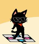  animated anthro cat dance_dance_revolution dancing eyewear feline gamer_cat gamercat low_res male mammal pelvic_thrust teeth 