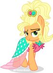  alpha_channel applejack_(mlp) blonde_hair equine female feral friendship_is_magic green_eyes hair hi_res horse looking_at_viewer mammal my_little_pony pony smile vector-brony 
