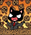  animated anthro cat cookie cookie_clicker feline gamer_cat gamercat laugh low_res mammal samantha_whitten teeth 
