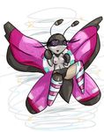  breasts butterfly cactuscacti female insect multitaskerhege nintendo nipples pink_nipples pok&#233;mon pok&eacute;mon small_breasts solo video_games vivillon 