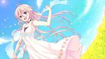  dress flowers ia long_hair petals vocaloid yami_(m31) 