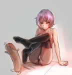  arm_support ass bow_(bhp) bra brown_eyes creature feet implied_footjob legs_up original panties pink_hair sexually_suggestive short_hair sitting solo strap_slip thighhighs underwear underwear_only 