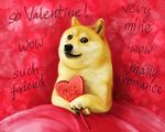 &lt;3 ambiguous_gender black_nose brown_eyes canine dog doge english_text fur holidays looking_at_viewer mammal meme shiba_inu solo tan_fur text trisste valentine&#039;s_day valentine's_day whiskers 