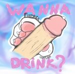  anthro bodily_fluids cum cum_in_mouth cum_inside drinking drinking_cum felid firryaka genital_fluids genitals hybrid male male/male mammal masturbation pantherine paws penis solo tiger white white_body 