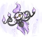  cactuscacti chandelure female fire nintendo pok&#233;mon pok&eacute;mon purple_nipples video_games yellow_eyes 