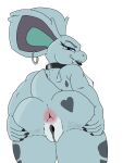  absurd_res anthro anus black_eyeliner black_lipstick blue_eyes butt butt_markings choker ear_piercing ear_ring eyeliner fangs female genitals hi_res jewelry lace_(hirurux) lipstick makeup markings necklace piercing ragnarakk ring_piercing solo spread_vulva spreading teeth tongue tongue_out vulva 