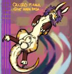 animal_genitalia canid canine cool. feral genitals gynomorph hi_res hybrid intersex kangaroo kiat_(cool.) lying macropod mammal marsupial on_back pouch_(anatomy) sheath solo spanish_text text