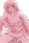  2girls bleach blush breasts fingering japanese_clothes kimono long_hair monochrome multiple_girls nipples obi off_shoulder open_mouth pussy_juice sash shihouin_yoruichi shizuhime sketch small_breasts solo_focus spread_legs sui-feng sweat thighs white_background wife_and_wife yuri 